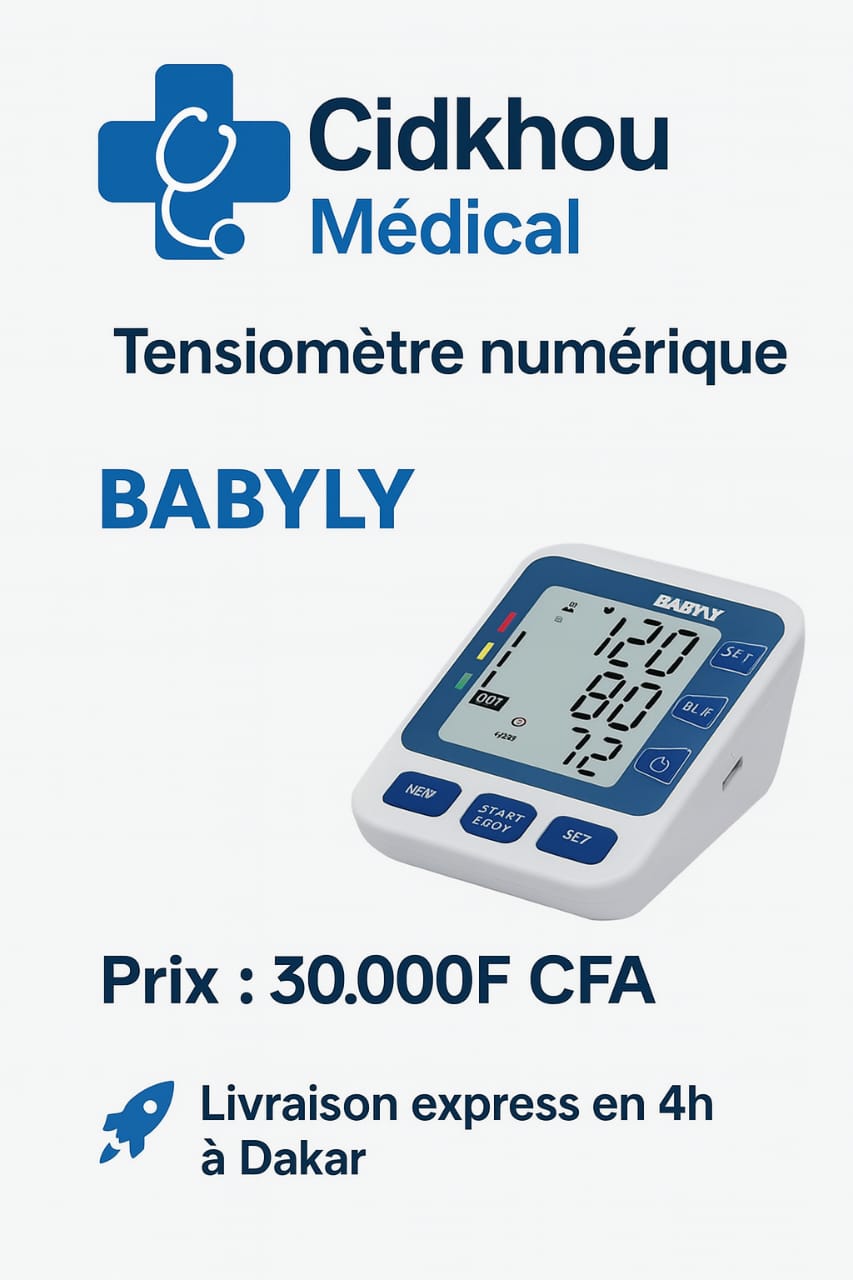 Tensiomètre numérique BABYLY – Surveillance de la tension simple et efficace