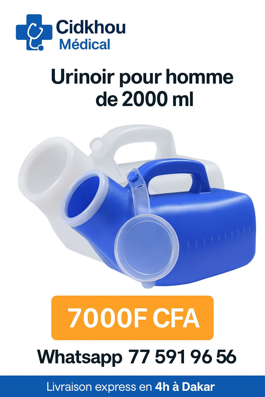 Urinoir pour Homme – 2000 ml